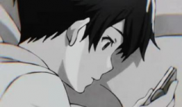 忧郁漫画男,内心世界的独白